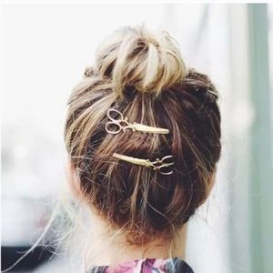 Gold Scissors Hair Clip